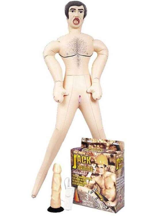 SECRETGAME Jack Hammer Titreşimli Penisli Şişme Erkek Bebek - Inflatable Male Doll With Vibrating Penis, inflatable mannequin, sex partner+18 - 1