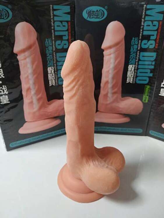 SECRETGAME MARS Kıkırdaklı Dildo 17.5 cm - Cartilaginous Dildo, Real penis, Testicle Penis Fantasy Sex Toys+18 - 1