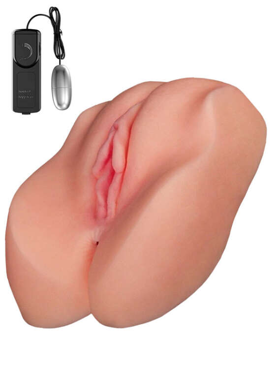 SECRETGAME Pussix Titreşimli Suni Vajina Anal Mastürbatör - Vibrating Artificial Vagina Anal Masturbator, anal, vaginal sex toys+18 - 1