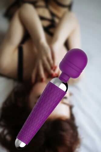 SECRETGAME ViWand Vibration Titreşimli Masaj Aleti - Mor - Vibration Vibrating Massager for orgasm - Purple - 2