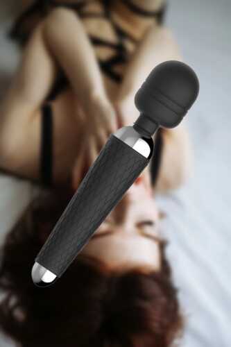 SECRETGAME ViWand Vibration Titreşimli Masaj Aleti - Siyah - Vibration Vibrating Massager For Orgasm - Black - 1